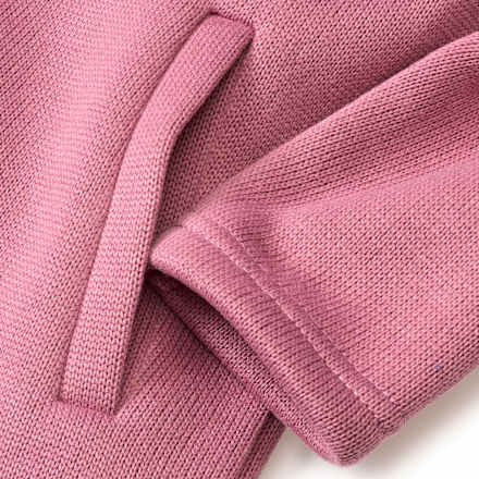 Jacke aus Strickfleece, rosa, Gr. 110, 1 St