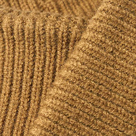 Lussensjaal van breisel & viscose, bruin, 1 stuk