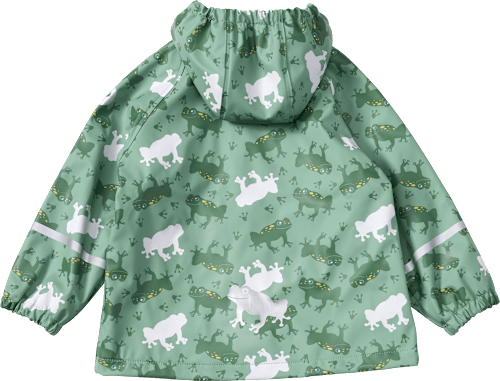 Regenjacke mit Farbwechsel-Frosch-Muster, grün, Gr. 98/104, 1 St