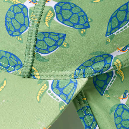 UV Mütze mit Schildkröten-Muster, grün, Gr. 50/51, 1 St