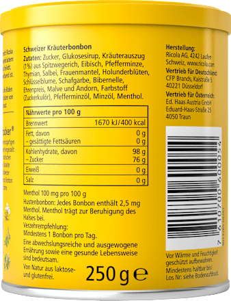 Bonbon, Original Kräuterzucker, 250 g