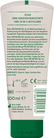 Gleitgel Pro Nature, 100 ml