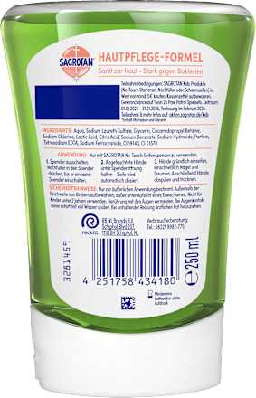 Flüssigseife No-Touch Apfel, Nachfüllpack, 250 ml