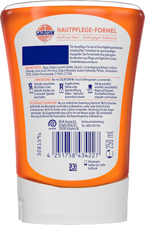 No Touch Frosted Citrus vloeibare zeep, navulverpakking, 250 ml
