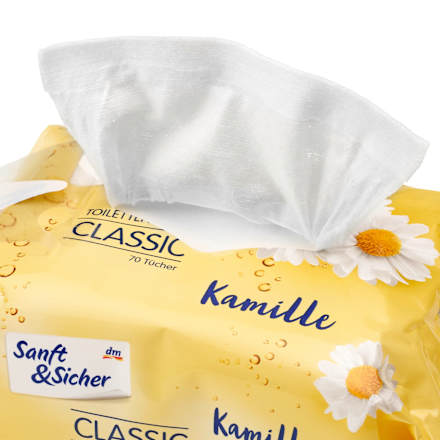 Feuchtes Toilettenpapier Classic Kamille (2x70 Stück), 140 St