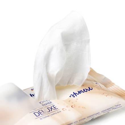 Vochtig Toiletpapier Deluxe Kasjmier, 10 stuks