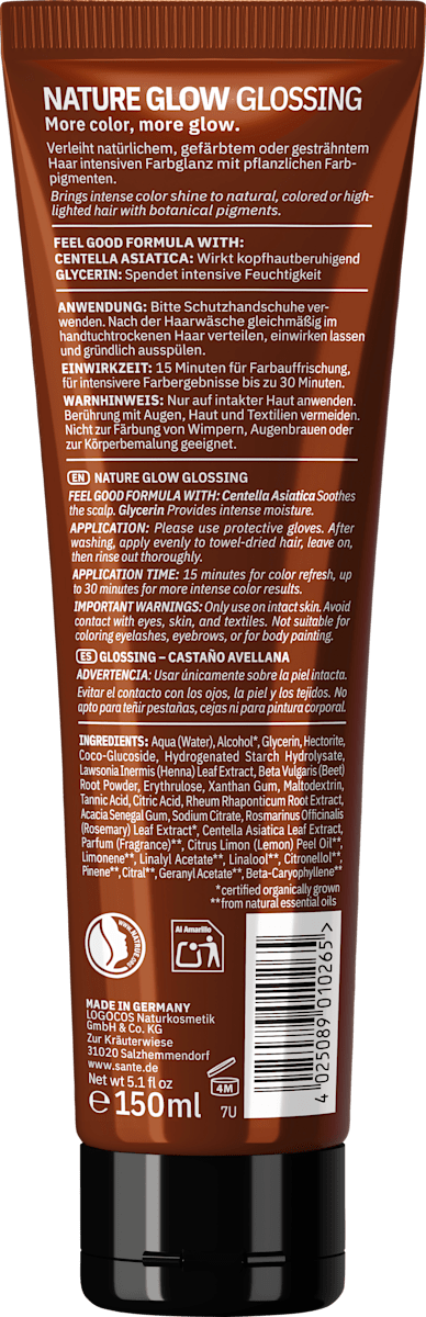Santé naturally. Glossing Hazelnut Brown, 150 ml