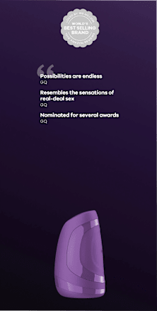 Satisfyer Men Heat Vibration Battery Series - Masturbator wärmend, 1 St