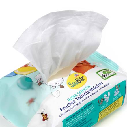 Vochtige toiletdoekjes ultra gevoelig (2x60 stuks), 120 stuks