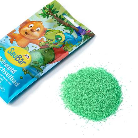 Kinder Badezusatz Farbenspiel Farbwechselbad, 50 g SauBär