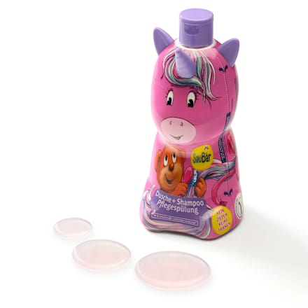 Kinder Shampoo, Duschgel & Spülung 3in1 Einhorn, 400 ml