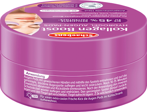 Schaebens Oogpads Hydrogel Collagen Boost Jar (30 paar), 60 stuks