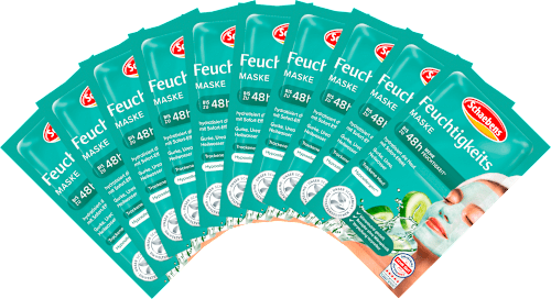 Gesichtsmaske Feuchtigkeit (10 St x2x5 ml), 100 ml Schaebens