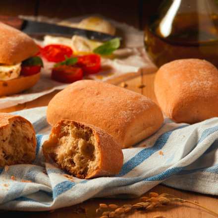 Aufbackbrötchen, Ciabatta (4 Stück), glutenfrei, 200 g