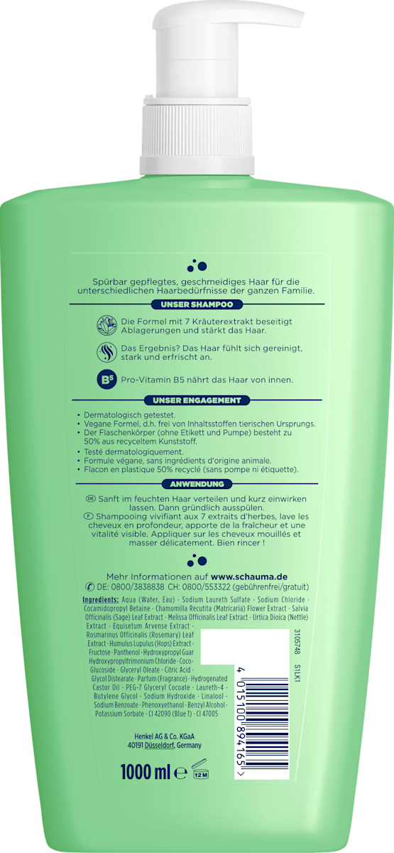 schauma Shampoo 7 Kräuter, 1 l