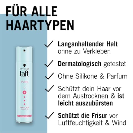 Haarlack PURE, ohne Silikone & Parfum, 250 ml