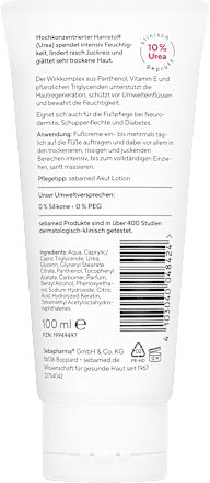 Fußcreme Trockene Haut Urea Akut, 100 ml