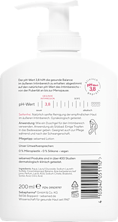 Intimpflege Waschgel seifenfrei, 200 ml