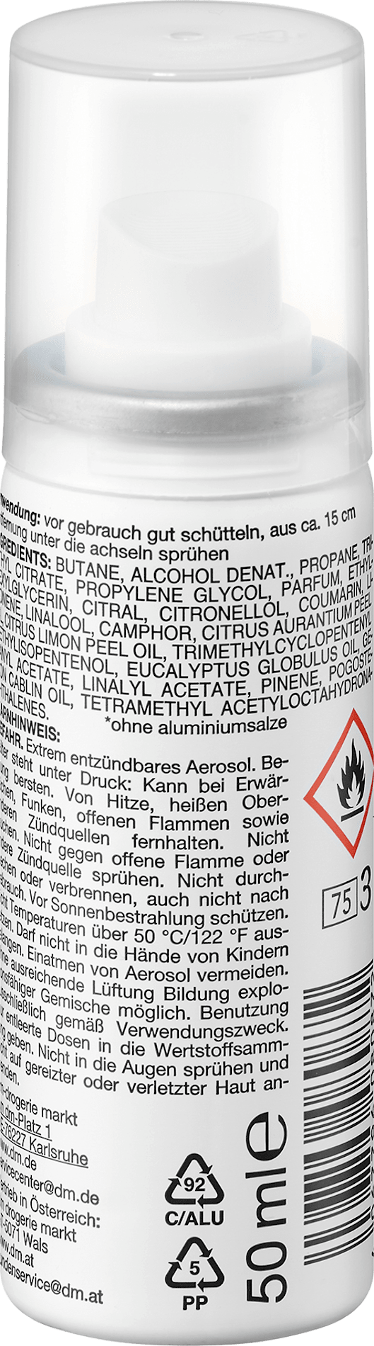 Verfrissende deodorantspray, reisformaat, 50 ml