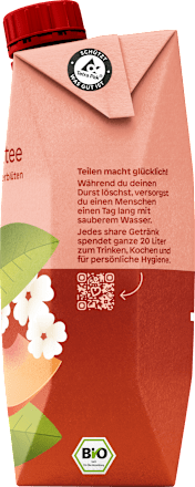 Eistee, Amber Schwarztee Pfirsich-Holunderblüte, 500 ml