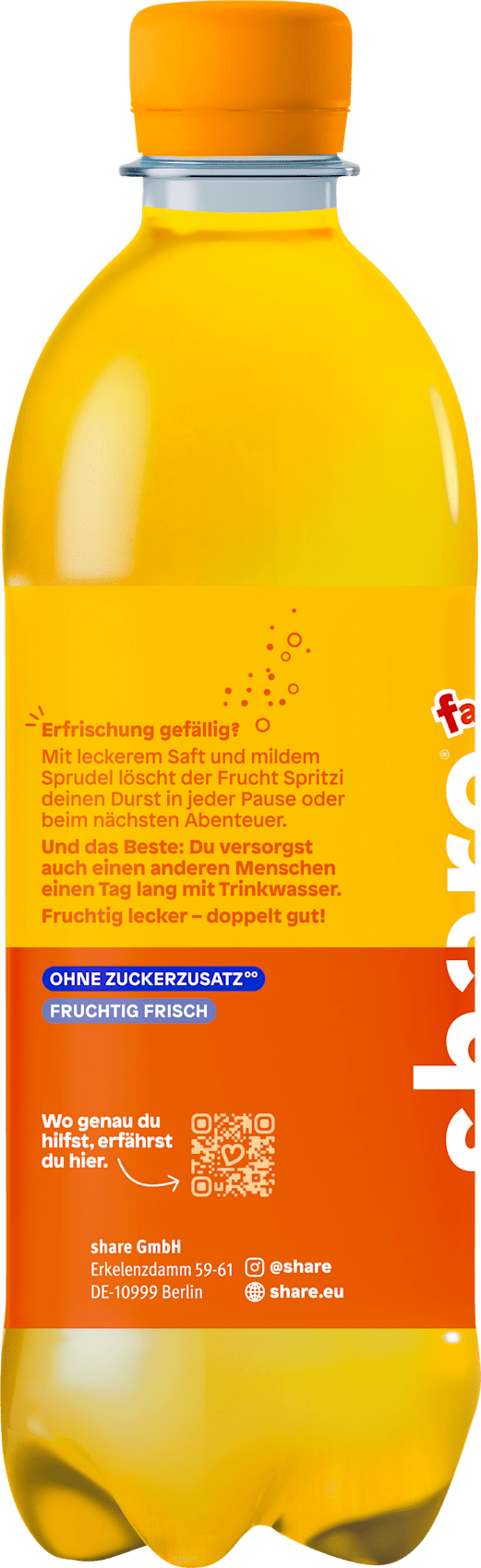 share Boisson rafraîchissante, Spritzi aux fruits multivitaminé, 500 ml JETABLE