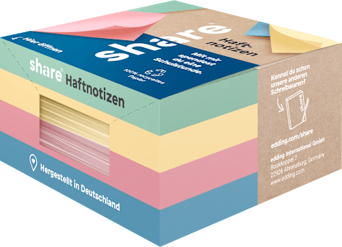 Haftnotizblock Pastell 400 Blatt, 1 St