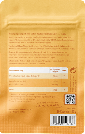 Blutzucker Balance Forte Kapseln, 17 g