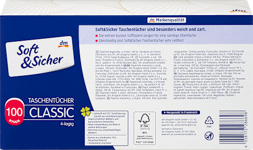 Taschentücher Box Design, 100 St Soft&Sicher