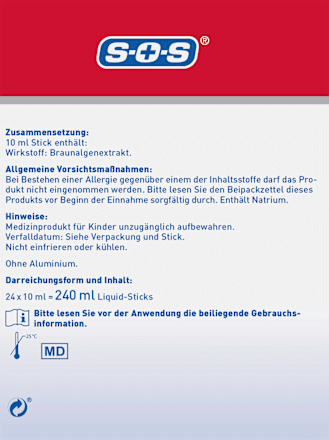 Sodbrennen Blocker Forte Liquid Sticks 24 St, 240 ml