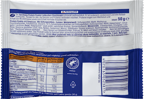 Protein Cookie Lebkuchen Geschmack, 50 g