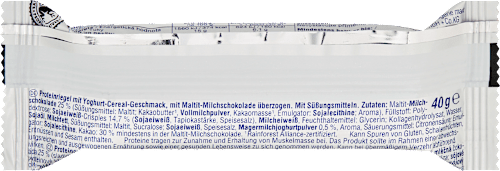 Proteinriegel 33%, Yoghurt-Cereal-Geschmack, 40 g