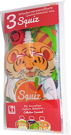 Quetschie wiederverwendbar, 3er-Pack, 3 St