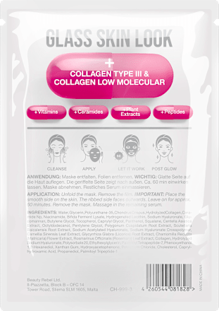 Tuchmaske Glass Skin Collagen, 1 St