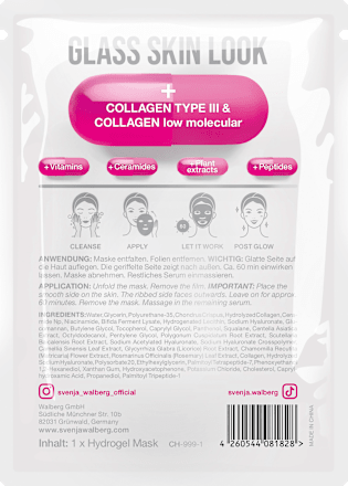 Tuchmaske Glass Skin Collagen, 1 St Svenja Walberg