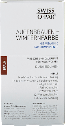 Augenbrauen- und Wimpernfarbe Braun, 1 St