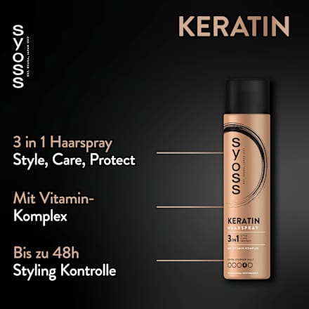 Haarspray Keratin 3in1, 400 ml