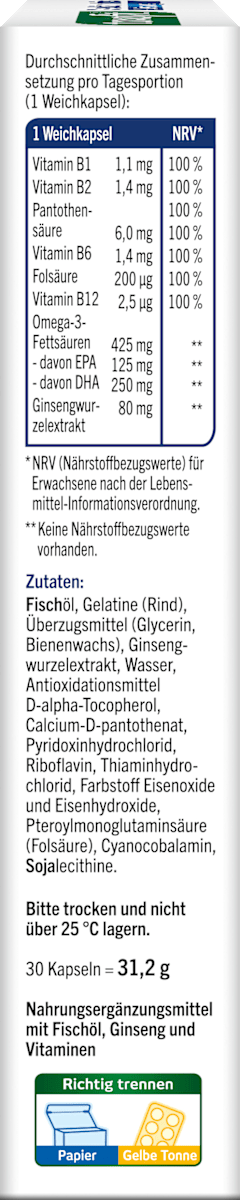 taxofit Gedächtnis + Leistung Kapseln, 31,2 g