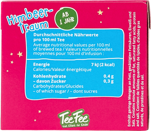 Kindertee Himbeertraum (20 Beutel), ab 1 Jahr, 30 g