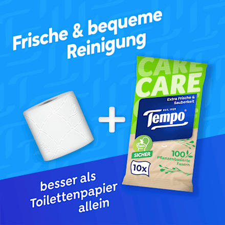 Vochtig toiletpapier in reisformaat, 10 stuks