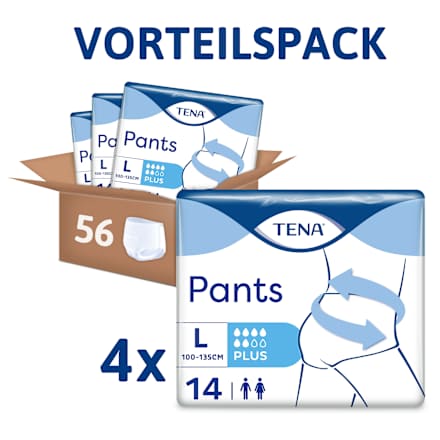 Pants Inkontinenz Plus Gr. L, Vorteilspack (4x14 St), 56 St