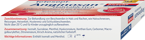 Anginosan Halstabletten Kirsche zuckerfrei, 20 St