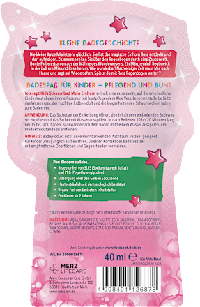 Bubbelbad Badplezier Mijn Eenhoorn, 40 ml