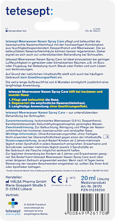 Meerwasser Nasen Spray Care, 20 ml