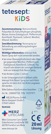 Neusspray voor kinderen met eucalyptusolie en kamille, 20 ml