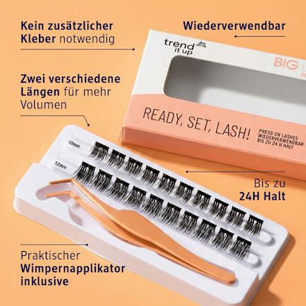 Künstliche Wimpern Big Lash Love Ready, Set, Lash!, 20 St