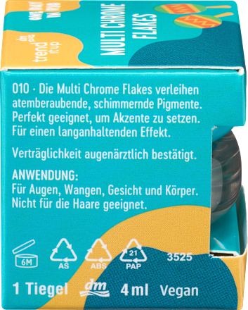 Lidschatten Multichrome Flakes One Day In Rio Blau, 4 ml