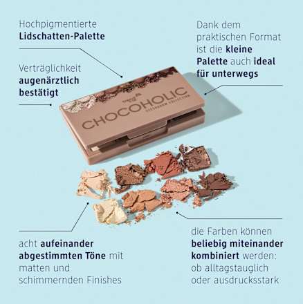 Lidschatten Palette Chocoholic, 4,8 g