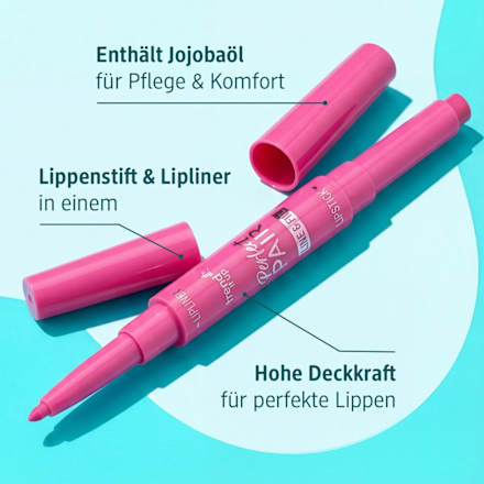 Lippenstift Perfect Pair Line & Fill 530 Blush Pink, 1,7 g