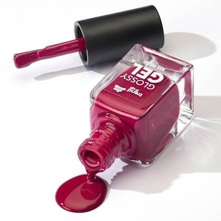 Nagellack Glossy Gel 220 Dark Plum Red, 11 ml trend !t up