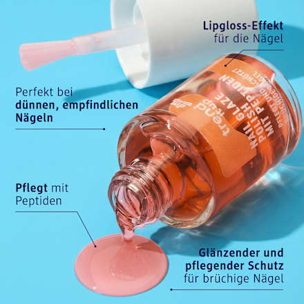 Nagelpflege Nail Glaze Polish mit Peptiden, 10,5 ml